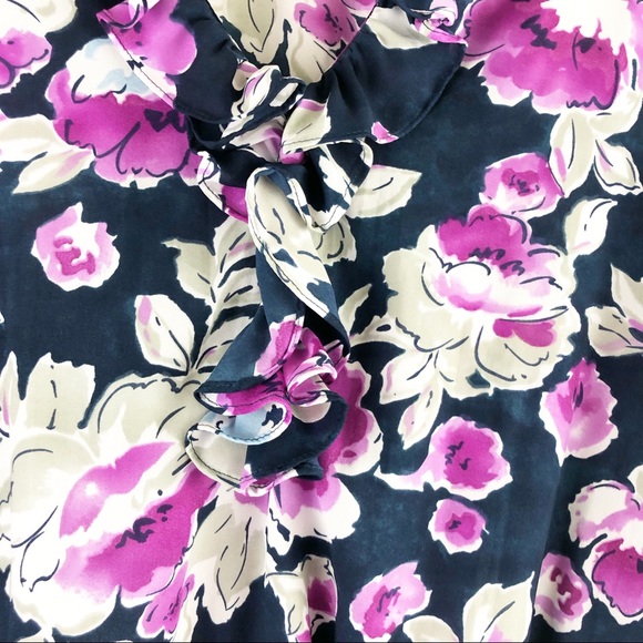 Jones New York Sport Floral Blouse - Picture 5 of 7